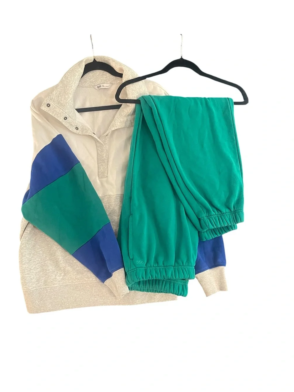 DSG Pullover Snap Matching Set Bundle Womens XL Scoop Zip up Old Navy pant - Picture 1 of 10